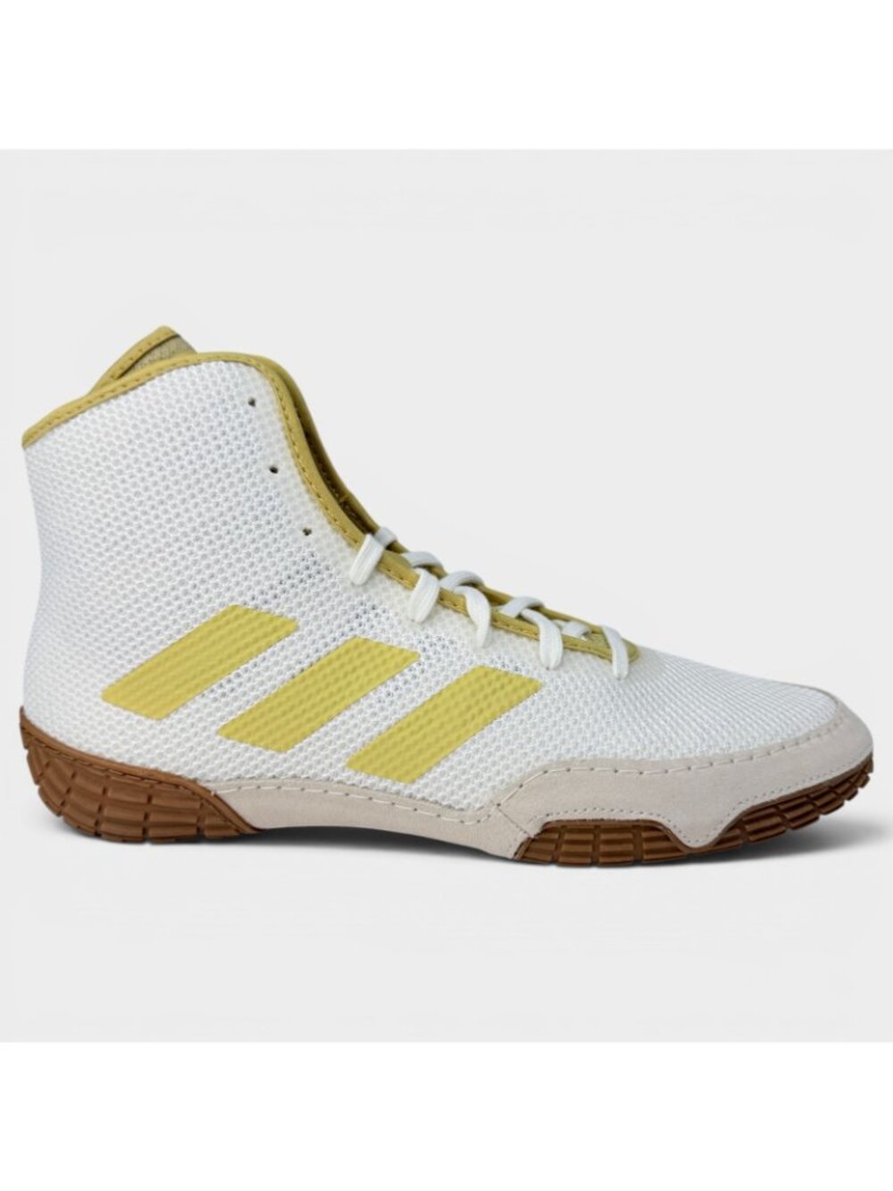 adidas Tech Fall 2.0 Wrestling Shoes White Gold Mens 10 FZ5389 - Picture 2 of 14